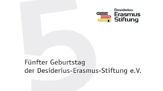 5 Geburtstag der DesideriusErasmusStiftung [upl. by Bertrando]