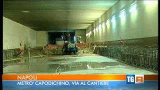 Metropolitana di Napoli Inizio lavori tratta Centro DirezionaleCapodichino [upl. by Aikmat]