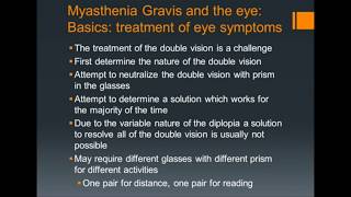 TR Mizen Vision Issues and Myasthenia Gravis excerpt [upl. by Ayoj]