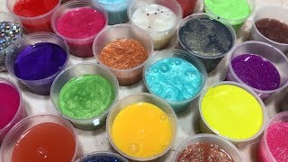 MIXING ALL MY SLIME  SLIME SMOOTHIE  SATISFYING VIDEOS  26 [upl. by Worra]