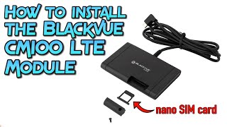 How to install the Blackvue CM100 LTE Module [upl. by Allimac116]