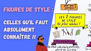 LES 7 FIGURES DE STYLE QUIL FAUT ABSOLUMENT CONNAÎTRE pour le brevet ou le bac de français [upl. by Fredric225]