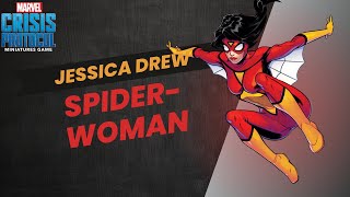 SpiderWoman  Marvel Crisis Protocol Character Spotlight 45 [upl. by Ellehcam]