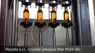 Rizzolio Counter pressure filler RLV4iSo [upl. by Eralc]