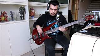 Van Halen  Humans Being BASS COVER with correct tab listen with headphones [upl. by Etti185]