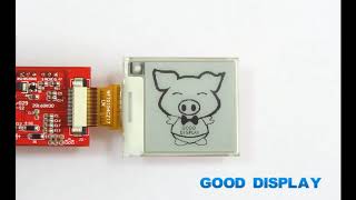 e paper eink display GDEW0154T8 with Partial Refreshfast updateno flicker update function [upl. by Oruam63]