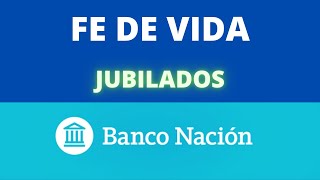 FE DE VIDA JUBILADOS BANCO NACION [upl. by Gardia]