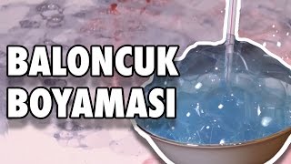 Baloncuklarla Nasıl Resim Yapılır  İlginç Boyama Tekniği [upl. by Eedyaj]