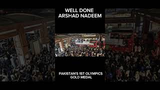 WELL DONE ARSHAD NADEEM PAKISTAN 1ST OLYMPICS GOLD MEDAL individualarshadnadeem drmariaanwar [upl. by Ecyar339]