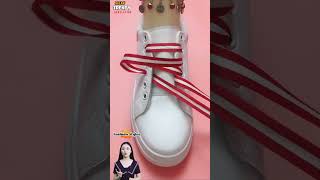 Trendy fashion shoelaces tie design Sneakers tie tips fashion shoelace shorts [upl. by Reilly]