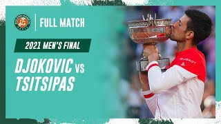 Djokovic vs Tsitsipas 2021 Mens final Full Match  RolandGarros [upl. by Arreit]