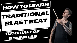 1 How To Learn Traditional Blast Beat ENGESP subtitles [upl. by Yruama]