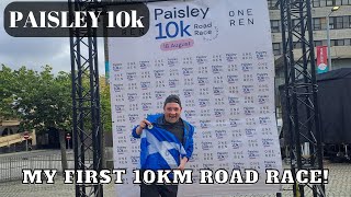 Taking on my first 10km road race  Paisley 10k [upl. by Analim]