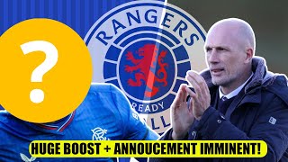 Rangers Handed HUGE Boost Amid Signing Blitz  Announcement IMMINENT [upl. by Irrot172]