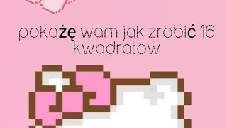 pokażę wam jak zrobić 16 kwadratów na jednej kartce [upl. by Dowzall]