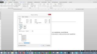 Word1 Tekst opmaken 3 Pagina opmaak Pagina instellingen wijzigen Marges en papierformaat [upl. by Enail636]
