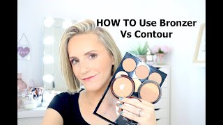 HOW TO Use Bronzer Vs Contour [upl. by Adnerad]