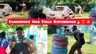 Dangerous War Field Experience🔥❤️‍🔥💥  Ethu Paint Ball Gun Ah 😱 Illa original Gun Ah 😲 Sema Pain😖 [upl. by Liuqa]