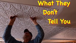 I Found Out How to Install New PVC Ceiling Tiles  Engels Coach Shop [upl. by Galitea448]