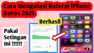 Cara Mengatasi Baterai iPhone Cepat Habis  Setting iPhone Agar Baterai Awet [upl. by Zanze]