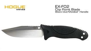 Hogue Knives® EXF02 Fixed Clip Point Blade 45quot Knife [upl. by Llekcor]