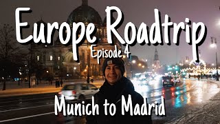 Winter Europe Roadtrip episode 4  Munich to Madrid Seeing some of the prettiest places in Europe [upl. by Houlberg]