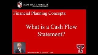 Financial Planning Concepts  What is a CashFlow Statement [upl. by Trinette579]