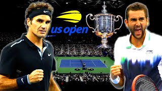 UNFORGETTABLE BATTLE 🎾🔥🏆 Federer vs Cilic US Open 2014 SemiFinals  Tennis Highlights [upl. by Enneiviv]