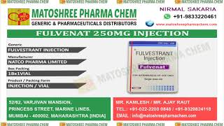 Fulvenat250MgInjection Leading Suppliers in India • Matoshree Pharma Chem [upl. by Atimad]