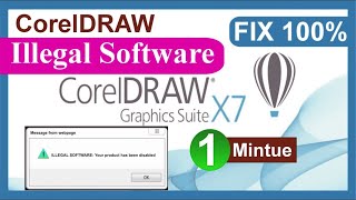 Illegal Software Your Product Has Been Disabled  Corel Draw Error [upl. by Cristina]