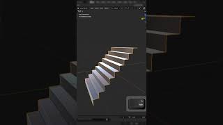 How to make curved stairs in Blender 41 blender 3danimation blender3d blendertutorial [upl. by Naek111]