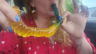 Asmr Mom an Gummi Worm 🪱 👄 [upl. by Sitnerp]