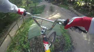 Pimbo Bike park riding the SampM spedwagon BMX and the Octane one jump bike 2021 [upl. by Eislehc383]