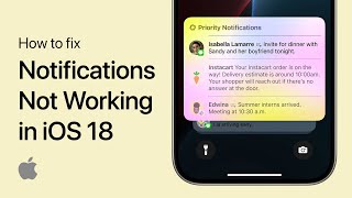 How To Fix Notifications Not Working in iOS 18 [upl. by Dion]