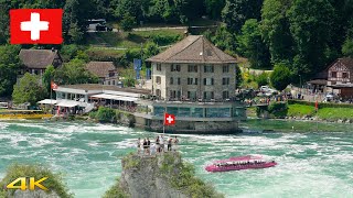 Rhine Falls Schaffhausen Switzerland Europes Largest Waterfall 4k 60p [upl. by Aihsas]