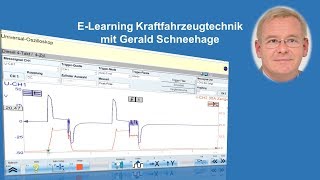 CommonRail MagnetventilInjektor mit dem Oszilloskop prüfen ELearning Kraftfahrzeugtechnik [upl. by Crandale]