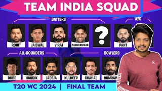 T20 World Cup 2024  Team India Squad for 2024 T20 World Cup  T20WC 2024 Squad  ind wc 2024 Sqaud [upl. by Latoye]