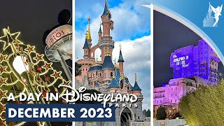 📆 A Day in Disneyland Paris DECEMBER 2023 [upl. by Sanson]