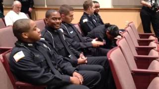 Swearingin Ceremony for new Bradenton Police officers [upl. by Ahsyla]