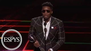 Donovan Mitchell wins Best Breakthrough Athlete  2018 ESPYS  ESPN [upl. by Nimajeb]