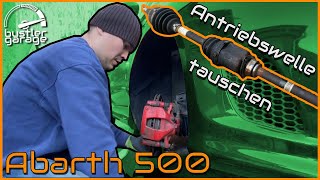 Fiat 500 Abarth  Antriebswelle rechts lang wechseln  DIY Teil 6 [upl. by Eniluqaj]