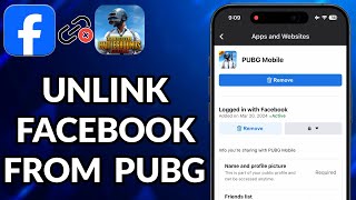 How To Unlink Facebook From PUBG [upl. by Palladin746]