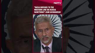 S Jaishankar Latest News  India Refuses to Toe Western Line on Russia Sanctions EAM Jaishankar [upl. by Vevina]