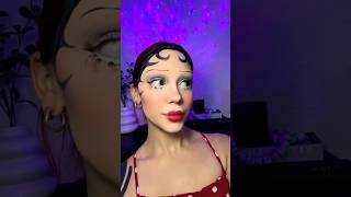 BETTY BOOP❤️🖤makeup bettyboop bettyboopmakeup halloweenmakeuplook makeupartist shorts [upl. by Jill]