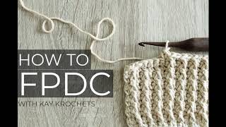 How to Front Post Double Crochet  Beginner Video Tutorial  Easy Crochet Tutorial [upl. by Nauaj61]