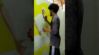 New🖌️🖌️cherukunnu wallpaintingwallart travel travellife train world kannur sketching [upl. by Monteith]