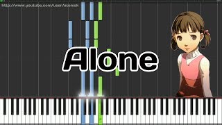 Persona 4  Alone Synthesia [upl. by Nodnil]