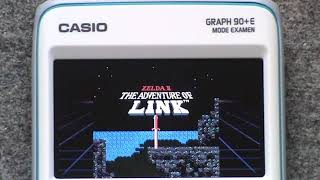 NESizm Nintendo NES emulator  Zelda 2  Casio fxCG50  Graph 90E [upl. by Afnin]