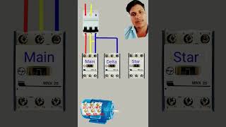 Star delta motor connection Star delta control wiring [upl. by Airdnal]