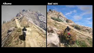 Bikes race to mount Chiliad in GTA 5 find out who wins [upl. by Dodge925]